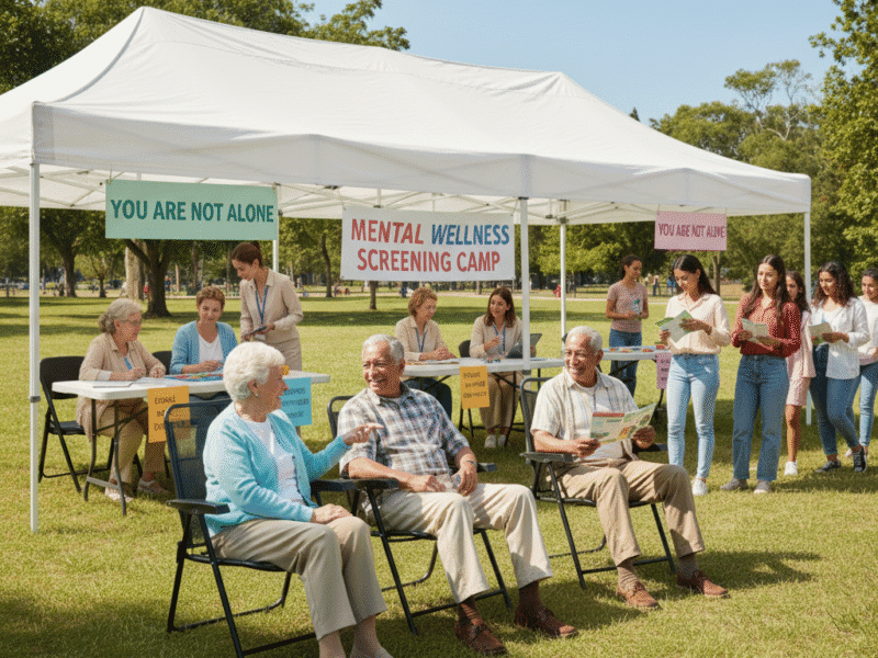 Mental health screening camps